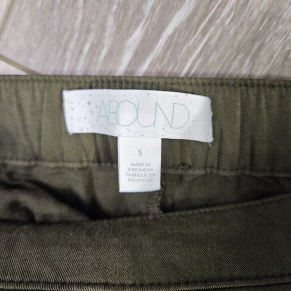 Abound Straight Leg Elastic Waist Pull On Pants Army Green Women's Small NWT - Picture 5 of 9
